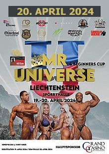 IFBB Mr. Universe Liechtenstein 2024 - 20.4.2024